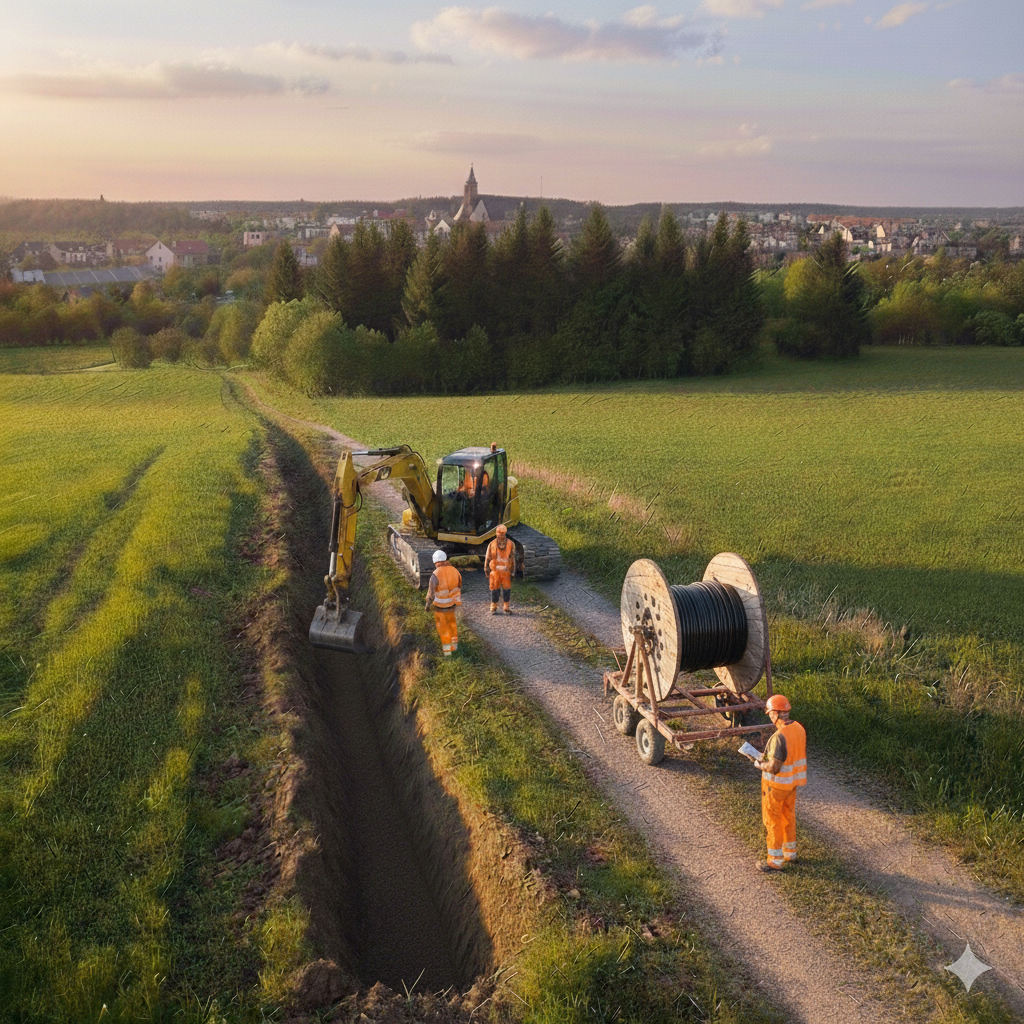 Cable laying infrastructure